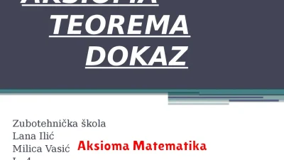 Aksioma Matematika