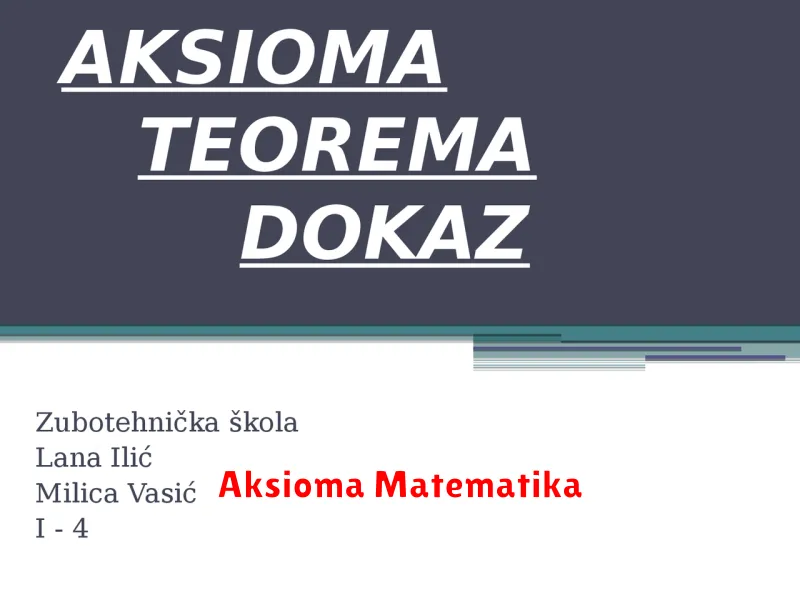 Aksioma Matematika