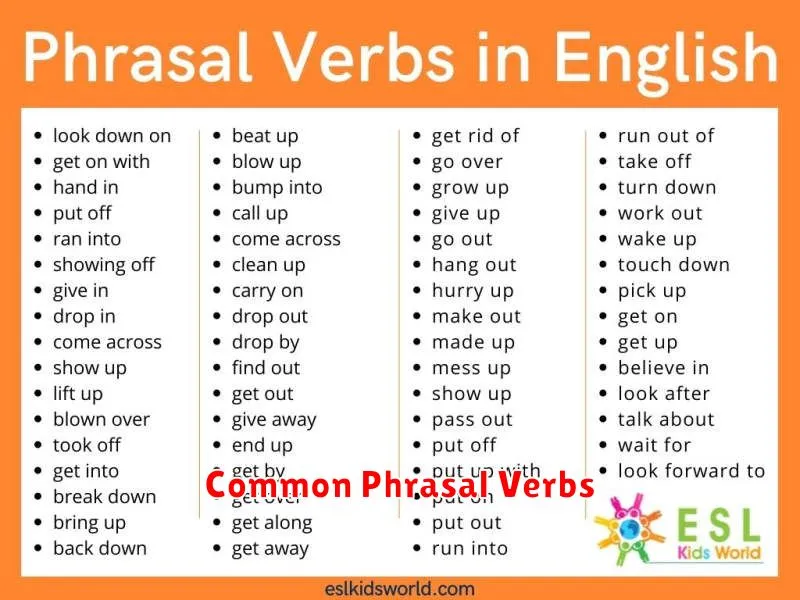 Common Phrasal Verbs