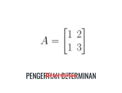 Pengertian Determinan dalam Matematika