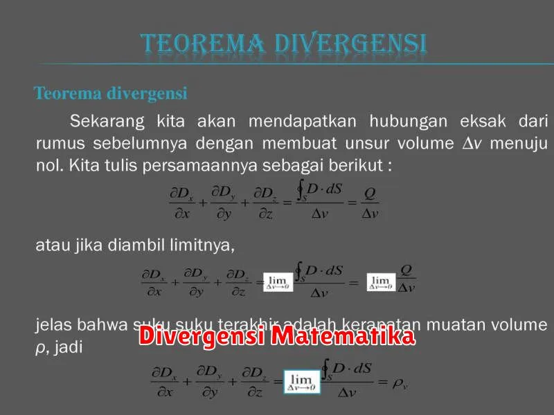 Divergensi Matematika