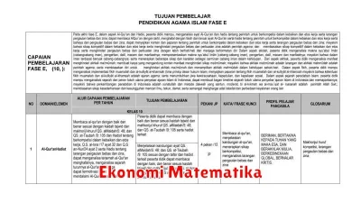 Pengertian Aplikasi Matematika dalam Ekonomi