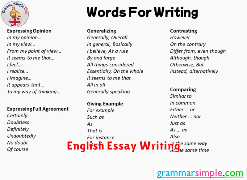 English Essay Writing