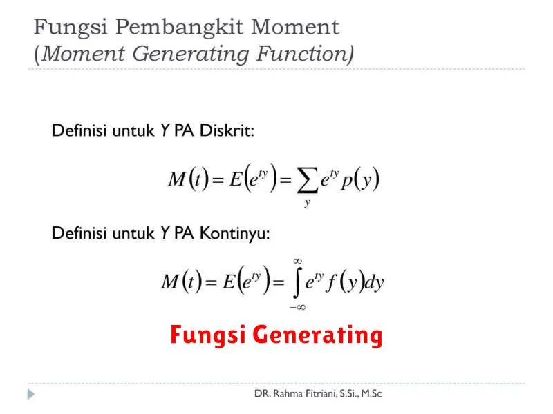 Fungsi Generating