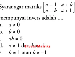 Pengertian Invers Matriks dalam Matematika