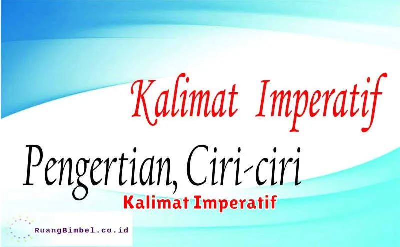 Kalimat Imperatif