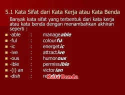 Penggunaan Kata Benda dalam Bahasa Indonesia