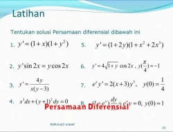 Pengertian Sistem Persamaan Diferensial dalam Matematika