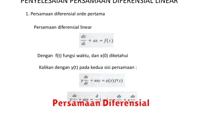 Pengertian Persamaan Diferensial dalam Matematika