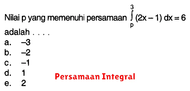 Persamaan Integral