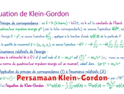 Pengertian Persamaan Klein-Gordon dalam Matematika