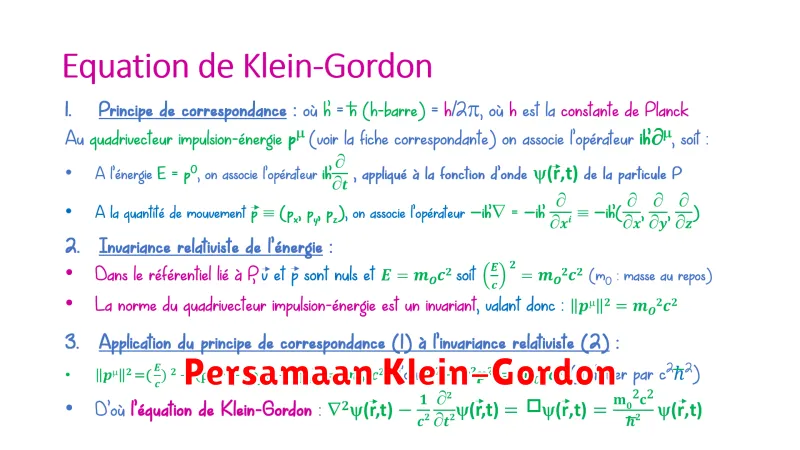 Persamaan Klein-Gordon