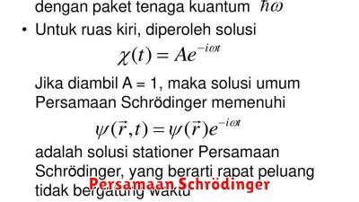 Persamaan Schrödinger