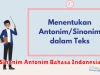 Sinonim dan Antonim dalam Bahasa Indonesia