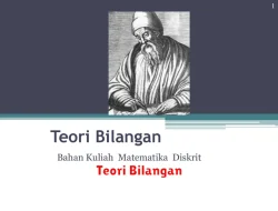 Pengertian Teori Bilangan dalam Matematika